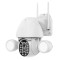 SECTEC smart IP PTZ κάμερα ST-967-5M-TY, με PIR & προβολείς, Wi-Fi, 5MP