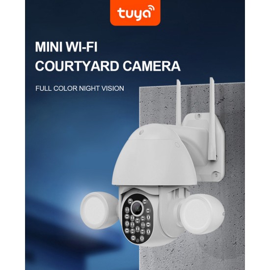 SECTEC smart IP PTZ κάμερα ST-967-5M-TY, με PIR & προβολείς, Wi-Fi, 5MP