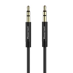 POWERTECH καλώδιο 3.5mm prime PTR-0088, AUX, 3 pin, copper, 3m, μαύρο