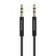 POWERTECH καλώδιο 3.5mm prime PTR-0088, AUX, 3 pin, copper, 3m, μαύρο