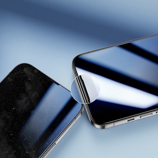 Joyroom Knight 2,5D TG Tempered Glass for iPhone 14 Full Screen with Frame Transparent JR-H01