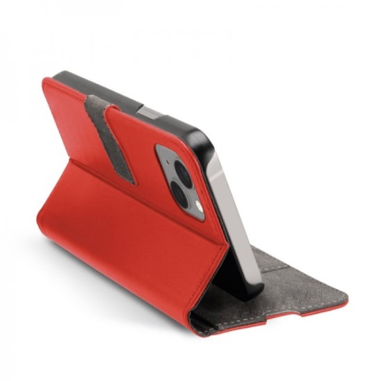 SBS WALLET STAND BOOK IPHONE 14 red
