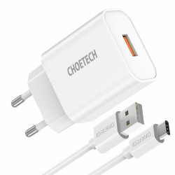 Choetech Q5003 USB wall charger Type A QC 3.0 (Q5003-white) Λευκό
