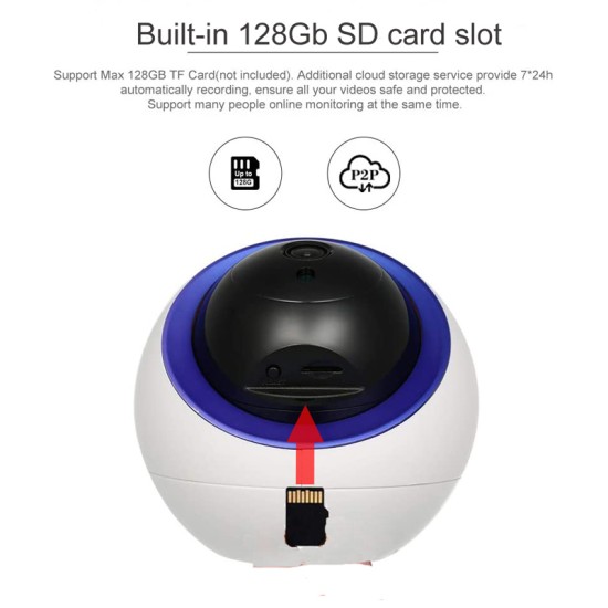 INNOTRONIK smart IP κάμερα ITY-PT16, ανίχνευση κίνησης, Tuya, 2MP, 1080p