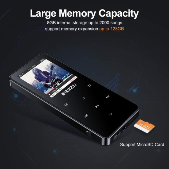 RUIZU MP3 player D51 με ηχείο, 1.8