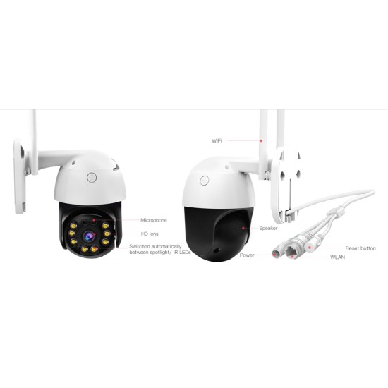 VSTARCAM smart IP Κάμερα cs64, αδιάβροχη IP66, 3MP, WIFI, CLOUD/MICRO SD
