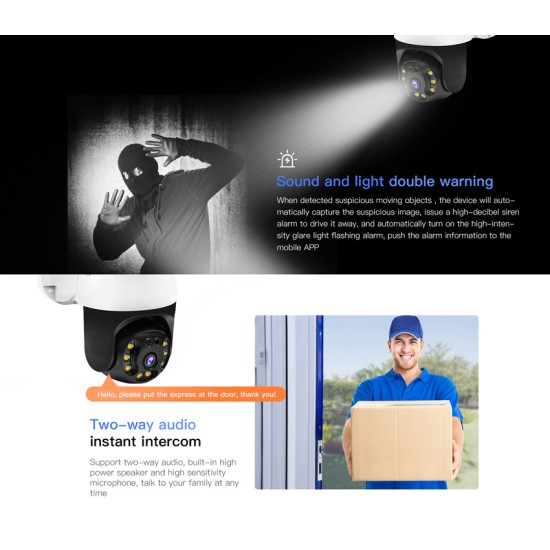 VSTARCAM smart IP Κάμερα cs64, αδιάβροχη IP66, 3MP, WIFI, CLOUD/MICRO SD