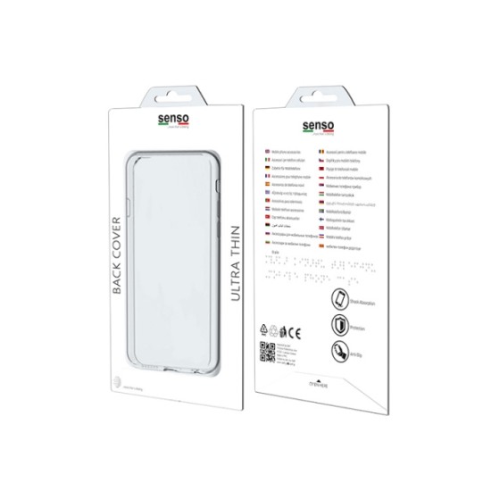 Θήκη Σιλικόνης Senso 0.3 iPhone 6 6s Backcover Διάφανο