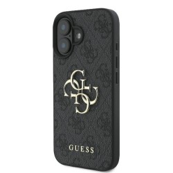 Guess 4G Big Logo Case for iPhone 16 - Black
