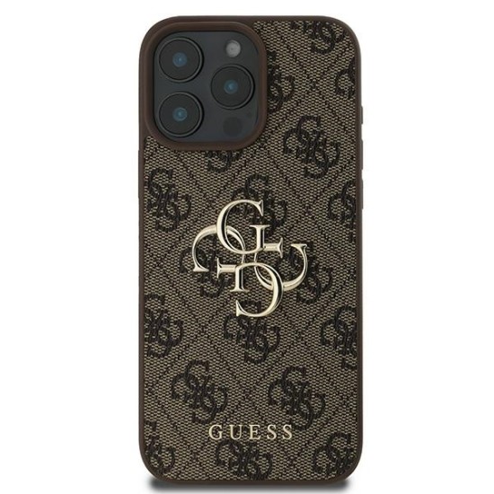 Guess 4G Big Logo Case for iPhone 16 Pro - Brown