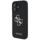 Guess Grained Big 4G Logo Small Classic Logo case for iPhone 16 - black