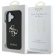 Guess Grained Big 4G Logo Small Classic Logo case for iPhone 16 - black