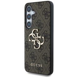 Guess Big 4G Logo Classic Logo Case for Samsung Galaxy S25 Brown