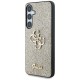 Guess Fixed Glitter Big 4G Metal Logo case for Samsung Galaxy S25 gold