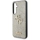 Guess Fixed Glitter Big 4G Metal Logo case for Samsung Galaxy S25 gold