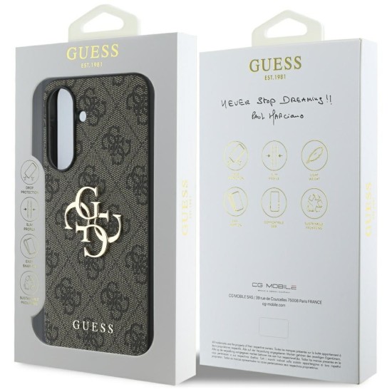 Guess Big 4G Logo Classic Logo Case for Samsung Galaxy A36 - Brown
