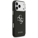 Guess Grained Big 4G Classic Logo case for iPhone 17 Pro Max - black