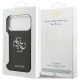 Guess Grained Big 4G Classic Logo case for iPhone 17 Pro Max - black