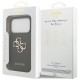 Guess Grained Big 4G & Classic Logo case for iPhone 17 Pro - black