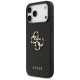 Guess Grained Big 4G & Classic Logo case for iPhone 17 Pro Max - black