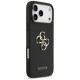 Guess Grained Big 4G & Classic Logo case for iPhone 17 Pro Max - black