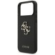 Guess Grained Big 4G & Classic Logo case for iPhone 17 Pro Max - black
