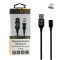 Καλώδιο Φόρτισης και Δεδομένων NSP Lightning USB Φόρτισης-Data Magnetic Braided NSC01 3.5A QC 2.0 1m Μαύρο