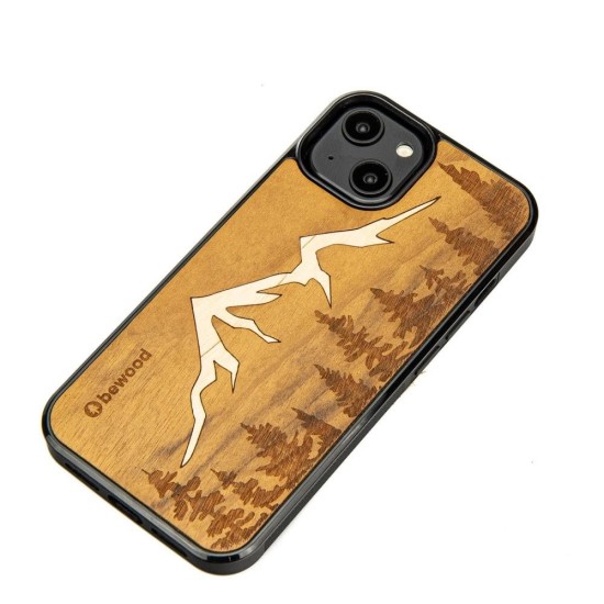 Wooden case for iPhone 14 Bewood Mountains Imbuia Wooden case for iPhone 14 Bewood Mountains Imbuia