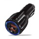 Wozinsky Φορτιστής Αυτοκινήτου (WCC-02) 2x USB Quick Charge 3.0 - 3.1A - Μαύρος