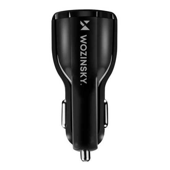Wozinsky Φορτιστής Αυτοκινήτου (WCC-02) 2x USB Quick Charge 3.0 - 3.1A - Μαύρος