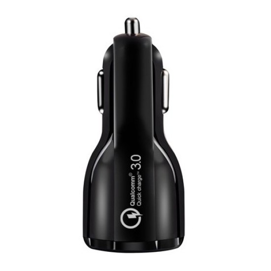 Wozinsky Φορτιστής Αυτοκινήτου (WCC-02) 2x USB Quick Charge 3.0 - 3.1A - Μαύρος