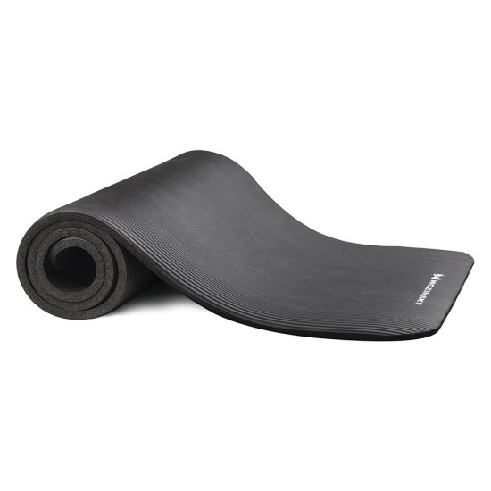 Στρώμα Γυμναστικής non slip mat for exercising 181cm x 63cm x 1cm (WNSP-BLACK) Μαύρο