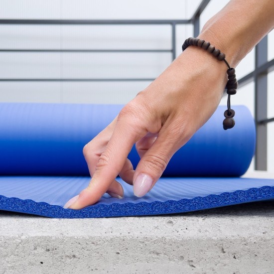 Στρώμα Γυμναστικής non slip mat for exercising 181cm x 63cm x 1cm (WNSP-BLACK) Μαύρο