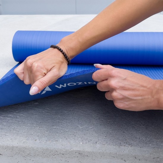 Στρώμα Γυμναστικής non slip mat for exercising 181cm x 63cm x 1cm (WNSP-BLACK) Μαύρο