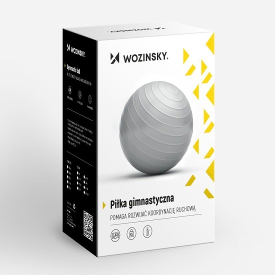 Wozinsky Μπάλα Pilates 65cm , 1.150kg Μπλε