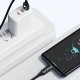 Wozinsky Braided USB 2.0 Cable USB-C male - USB-A male 66W Μαύρο 2m