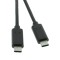 Καλώδιο Φόρτισης και Δεδομένων USB Type-C to Type-C 1m Μαύρο
