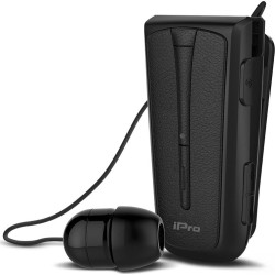 Ακουστικά Stereo Bluetooth iPro RH219s Retractable MΑΥΡΟ