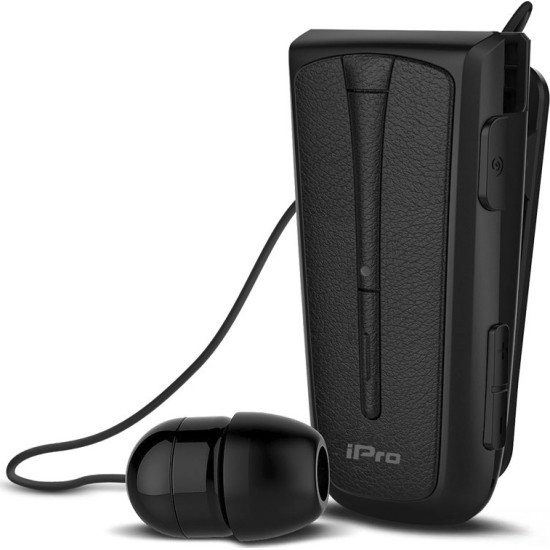 Ακουστικά Stereo Bluetooth iPro RH219s Retractable MΑΥΡΟ