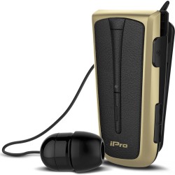 Ακουστικά Stereo Bluetooth iPro RH219s Retractable Χρυσό