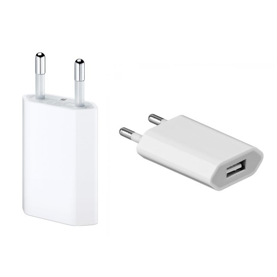 Apple Φορτιστής τοίχου MD813ZM-A, USB, 5W, 1A, λευκό