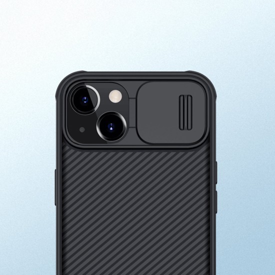 Nillkin CamShield Pro Case Ανθεκτικό κάλυμμα με ασπίδα προστασίας κάμερας για iPhone 13 Μαύρο