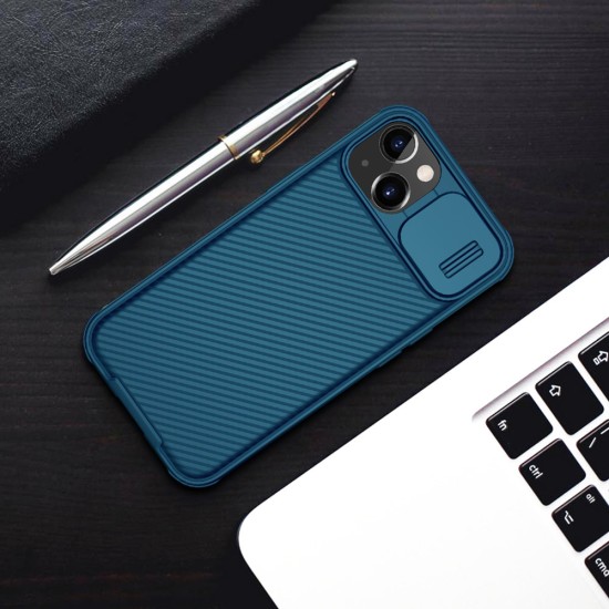 Nillkin CamShield Pro Case Ανθεκτικό κάλυμμα με ασπίδα προστασίας κάμερας για iPhone 13 Μπλε