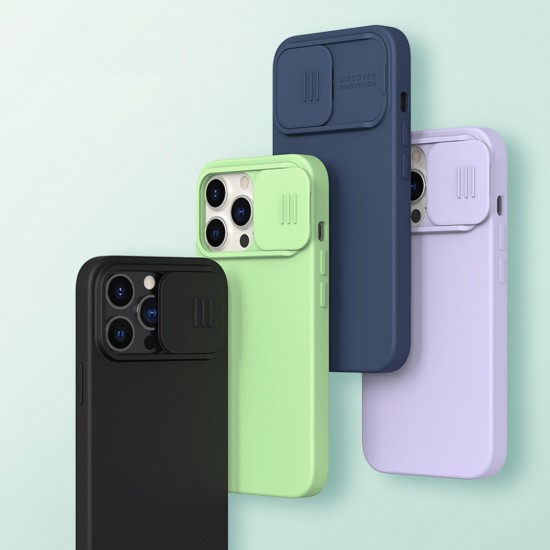 Nillkin CamShield Pro Case Ανθεκτικό κάλυμμα με ασπίδα προστασίας κάμερας για iPhone 13 Pro Μωβ