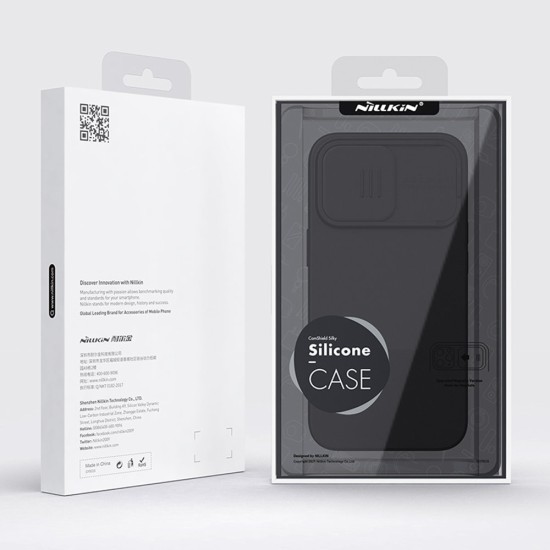Nillkin CamShield Pro Case Ανθεκτικό κάλυμμα με ασπίδα προστασίας κάμερας για iPhone 13 Pro Μωβ