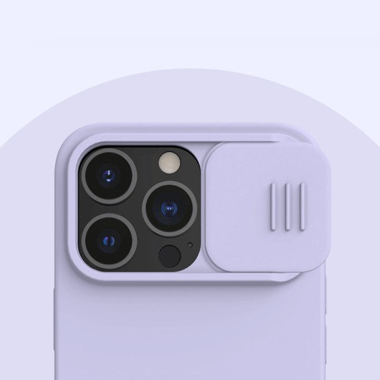Nillkin CamShield Pro Case Ανθεκτικό κάλυμμα με ασπίδα προστασίας κάμερας για iPhone 13 Pro Μωβ
