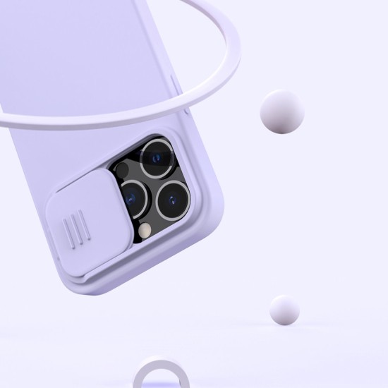 Nillkin CamShield Pro Case Ανθεκτικό κάλυμμα με ασπίδα προστασίας κάμερας για iPhone 13 Pro Μωβ