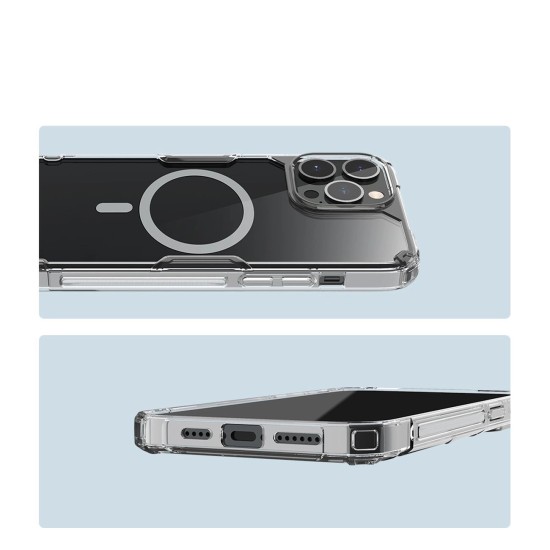 Nillkin Nature Pro armored case with MagSafe for iPhone 15 Pro Max - white