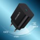 Choetech fast PPS Power Delivery 25W 3A wall charger + USB Type C cable 2m PD6003 Μαύρο