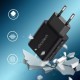 Choetech fast PPS Power Delivery 25W 3A wall charger + USB Type C cable 2m PD6003 Μαύρο